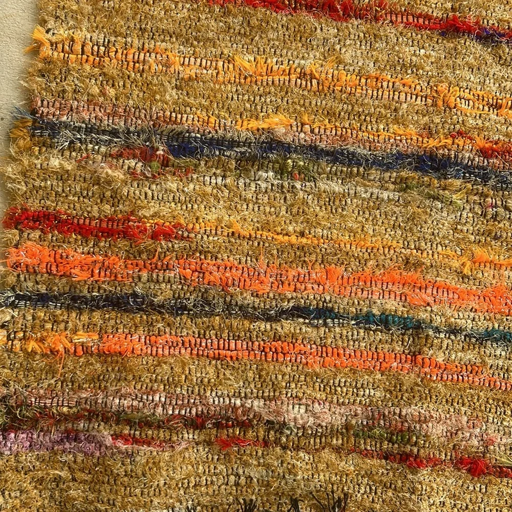 HUGE MARKDOWN Pottery Barn AREA RUG!!Jute/ Cotton blend/metallic yarn. SOOO gorg